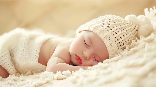 Photo newborn baby photoshoot cute sweet sleeping infant