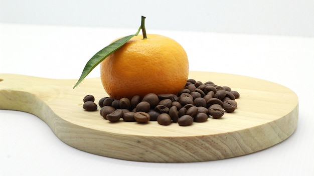 nice oranges, coffee beans, photoshoot