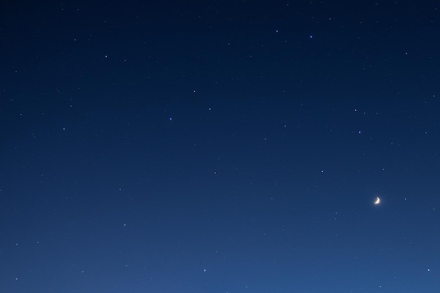 Night sky with moon light background