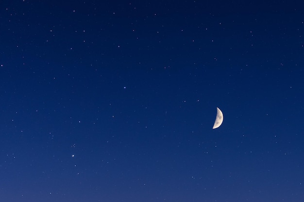 Photo night sky with moon light background