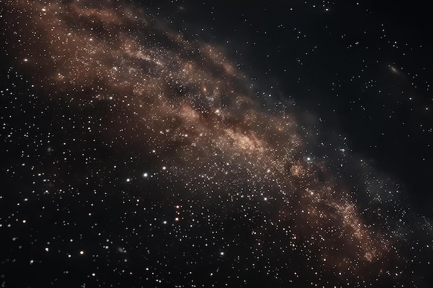 Photo night sky with stars and nebula deep space universe