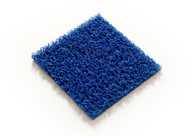 Nonslip plastic mat on a white background