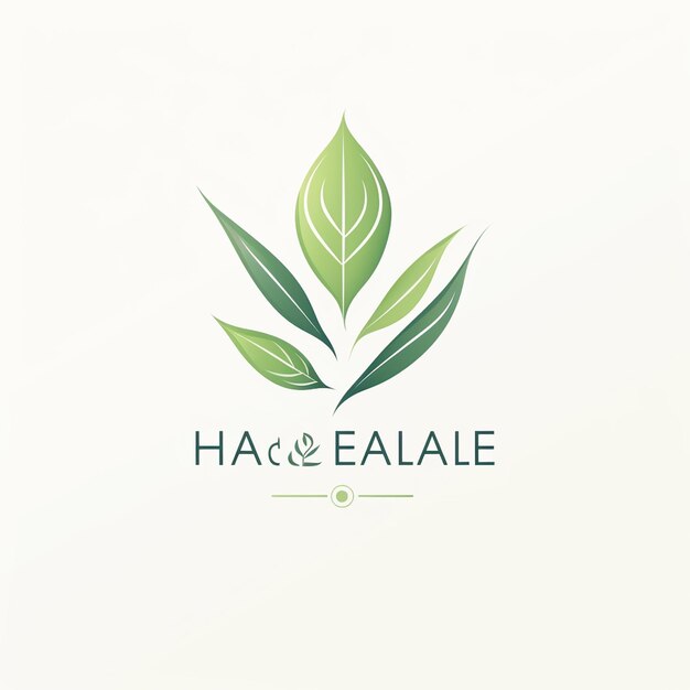 Photo organic leaf logo design herbal logo