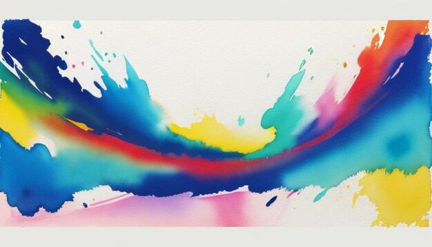 Photo a painting of a rainbow colored liquid