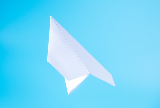 A paper plane in the sky