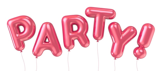 PARTY foil balloon phrase