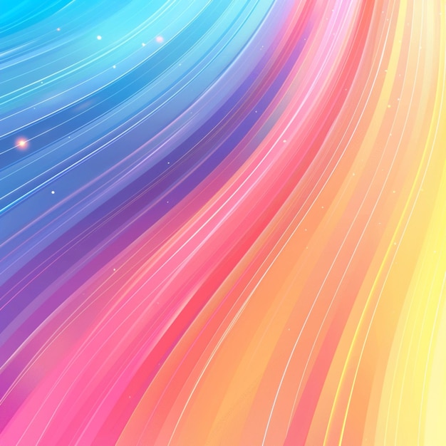 Photo pastel rainbow background with a simple pattern