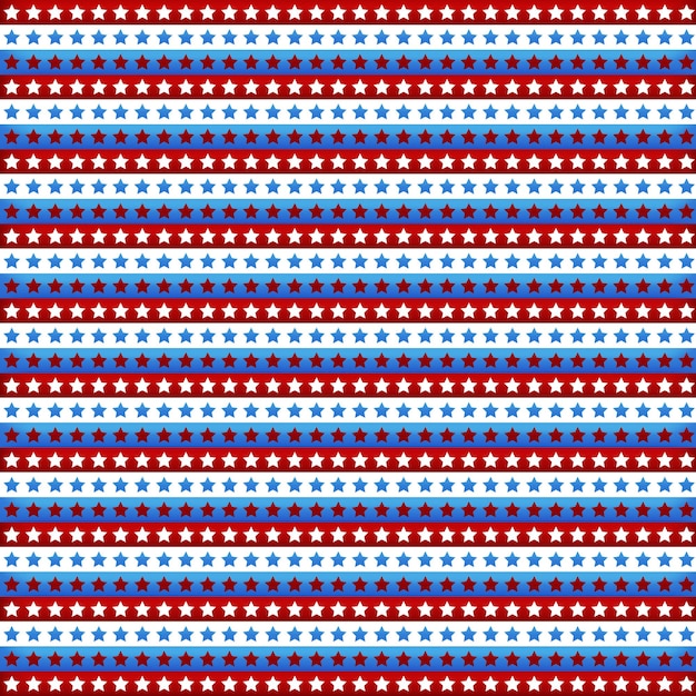 Photo the pattern of the red and white stars on a white background