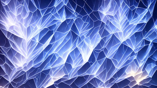 Photo patterns of ethereal crystals with light refractions background 3d wallpaper