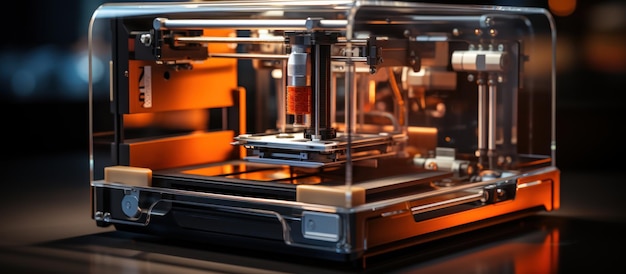 photo of futuristic 3d printer