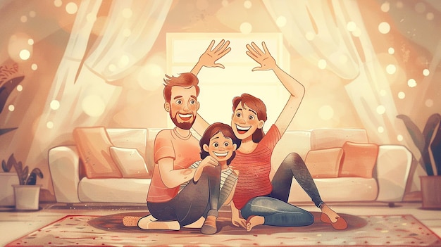 photography of happy family