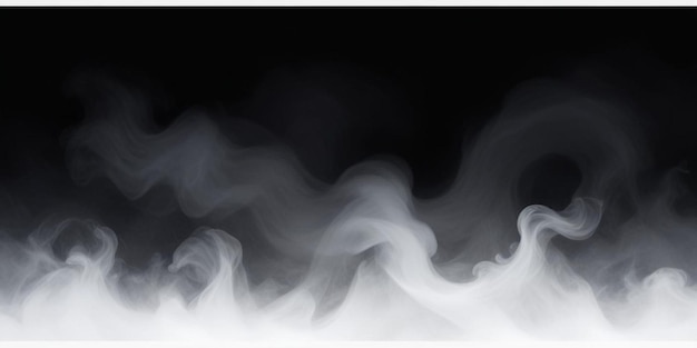 Foto una foto di fumo che è in bianco e nero