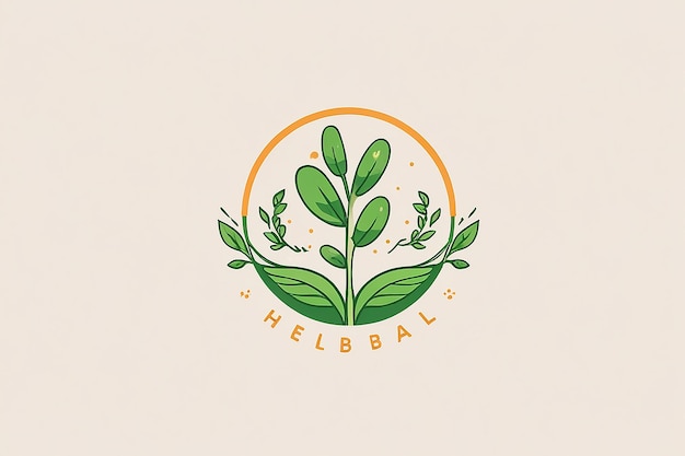 Photo pill herbal illustration of logo design