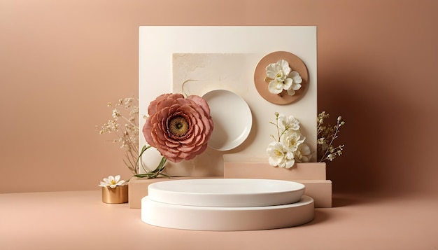 a pink flower is next to a white sink and a white toilet