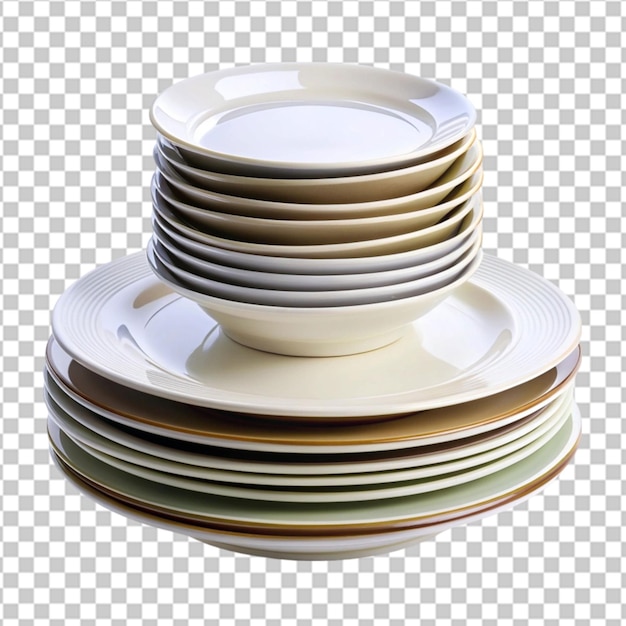 Plate on transparent background