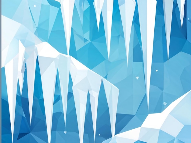 Photo polygonal ice pattern modern geometric art