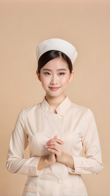 portrait photo of Indonesian nurse