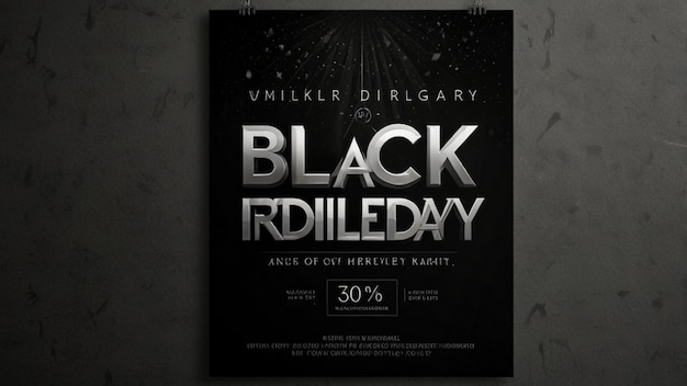 Photo a poster for black fridays event