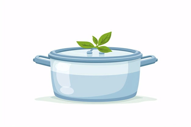 Photo a pot with a plant on top