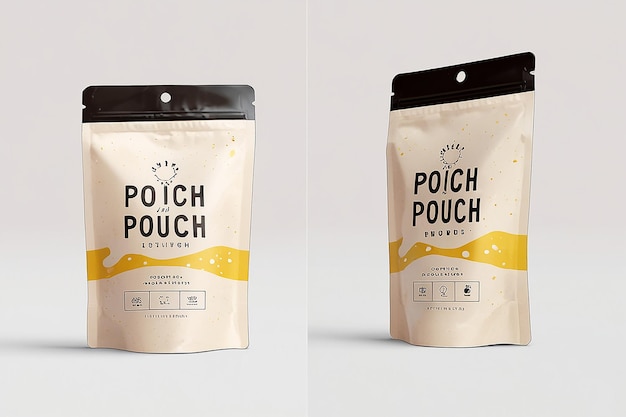 Photo pouch packaging mockup