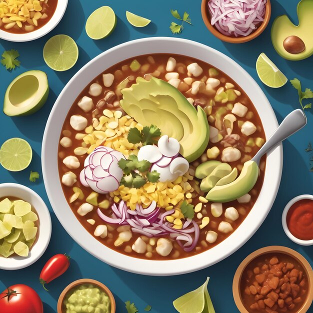 Photo pozole food image