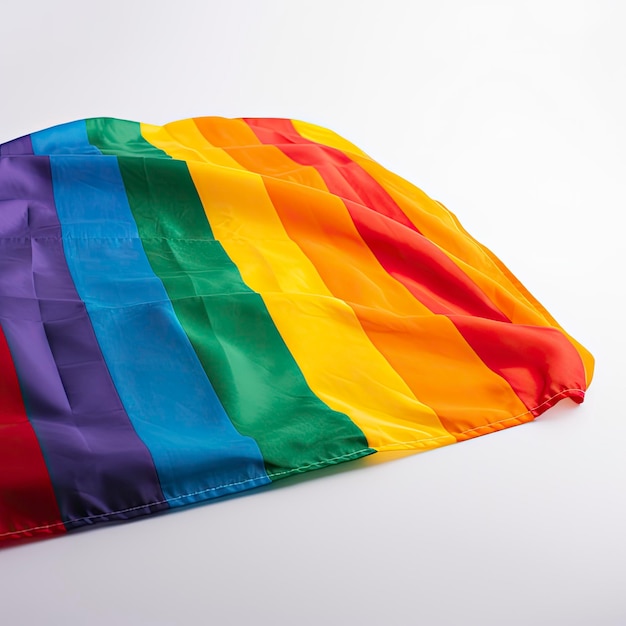 Rainbow flag isolated on white background LGBT flag Rainbow flag