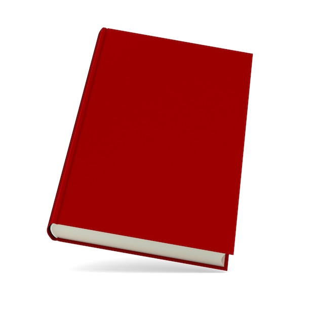 Red book isolated on white