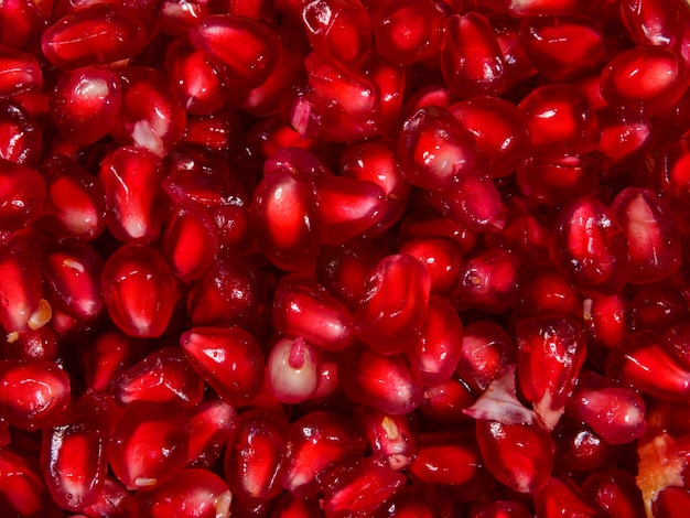 Red pomegranate seeds