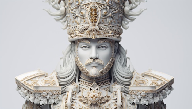 Sculpt a 3d nutcracker figure in tradition