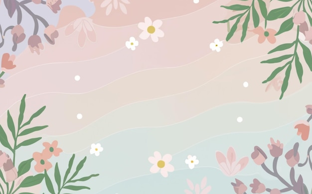 Photo serene ombre petals pastel background