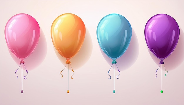 Photo a series of balloons with the words quot the one in the middle quot