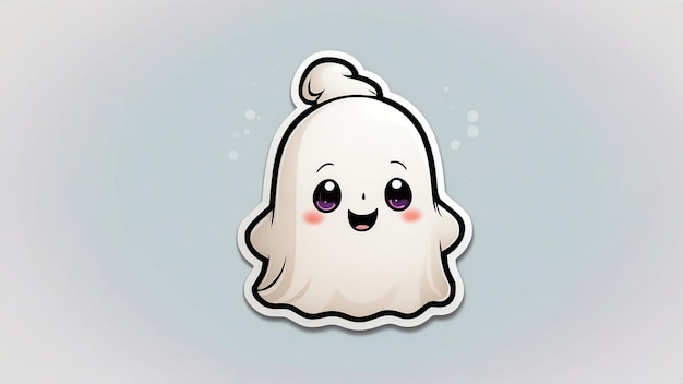 Set of cute funny happy ghosts Childish spooky boo characters for kids Magic scary spirits