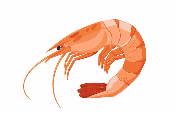 Photo a shrimp with long tail