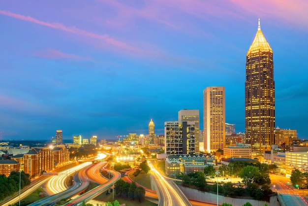 Skyline of Atlanta city