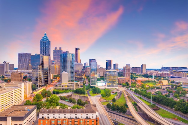 Skyline of Atlanta city