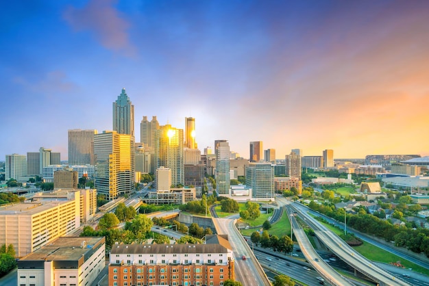 Skyline of Atlanta city