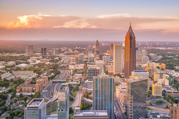 Skyline of Atlanta city