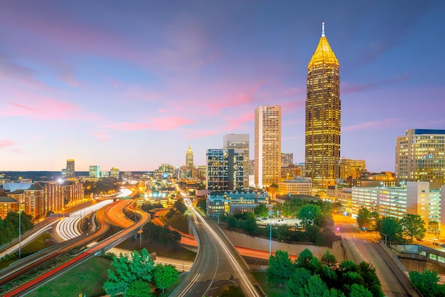 Skyline of Atlanta city