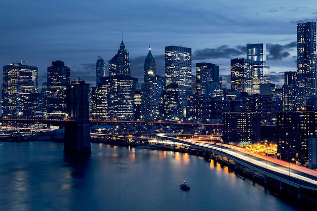 Skyline of downtown New York