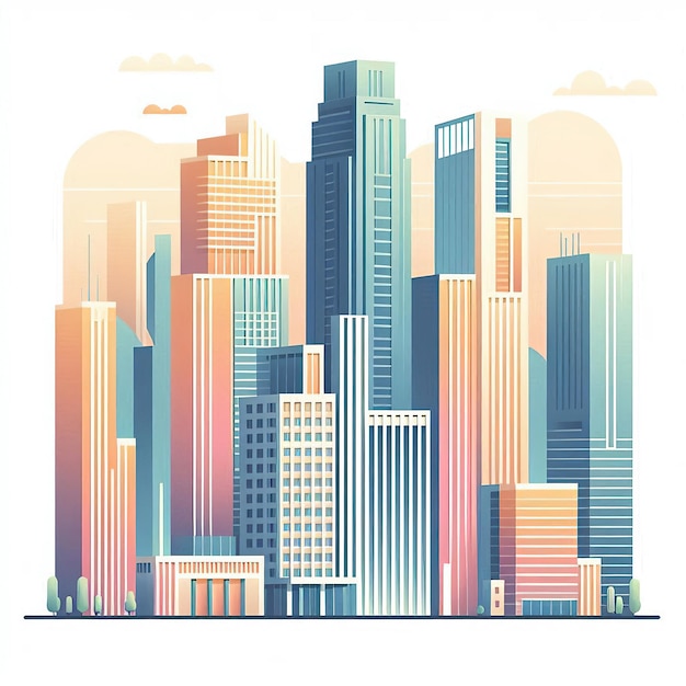 Photo skyscraper office building abstract backgrounds illustration