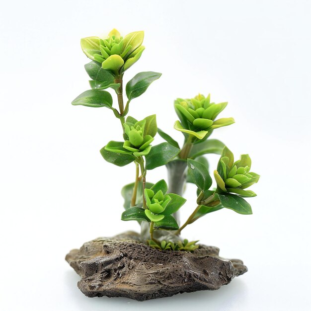 Photo small green plant on a white background studio shot isolated