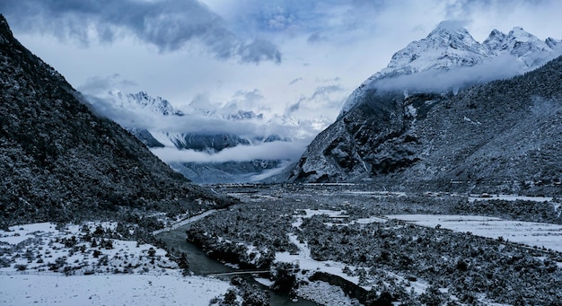 The snow scene of Tibet