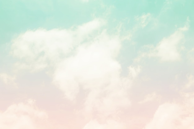 Soft cloudy is gradient pastel,Abstract sky background in sweet color.