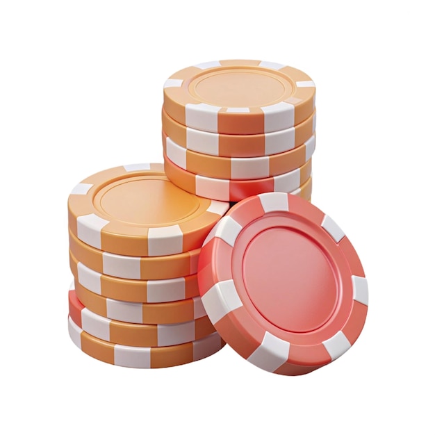 Photo a stack of orange and silver coins with a red cover