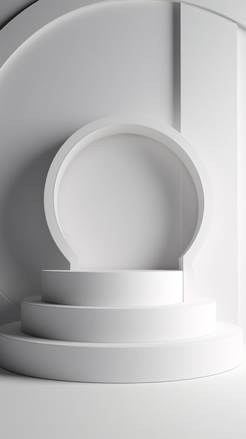 A stack of round white objects with a white background.