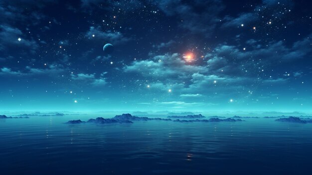 Photo starry sky space background