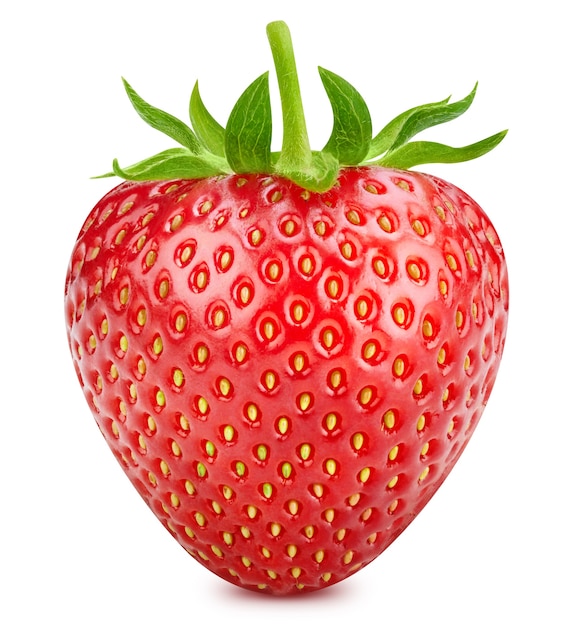 Photo strawberry isolated on white background with clipping path