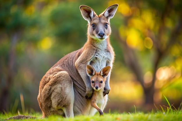 Photo stunning kangaroo scenes