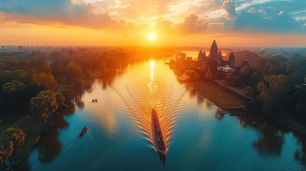 Sunrise over Angkor Wat Cambodia