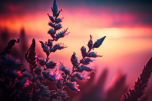 sunset and cloud a macro photography detailed closeup of the flowers